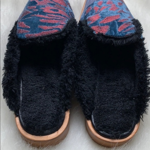 Free People Velvet Butterfly Effect Mules - Picture 3 of 7
